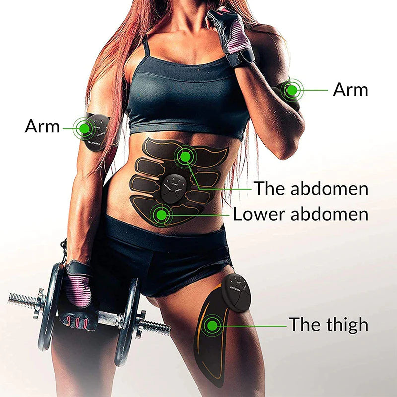 Revitalize Your Workout with the EMS Abdominal Muscle Toning Trainer - The Ultimate ABS Stimulator for Perfect Fitness Anywhere!