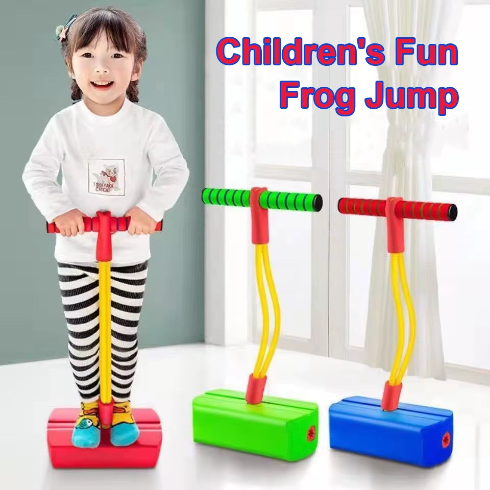 Children Growing Bounce Sense Training Pogo Stick Jumper Tall Foam Frog Toy Jumping Stilts Shoes Sport Outdoor Toys for Kids